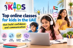 Online classes for kids in the UAE building confidence and communication skills