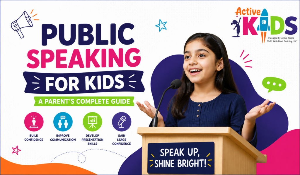 Public speaking for kids guide by Active Kids Online