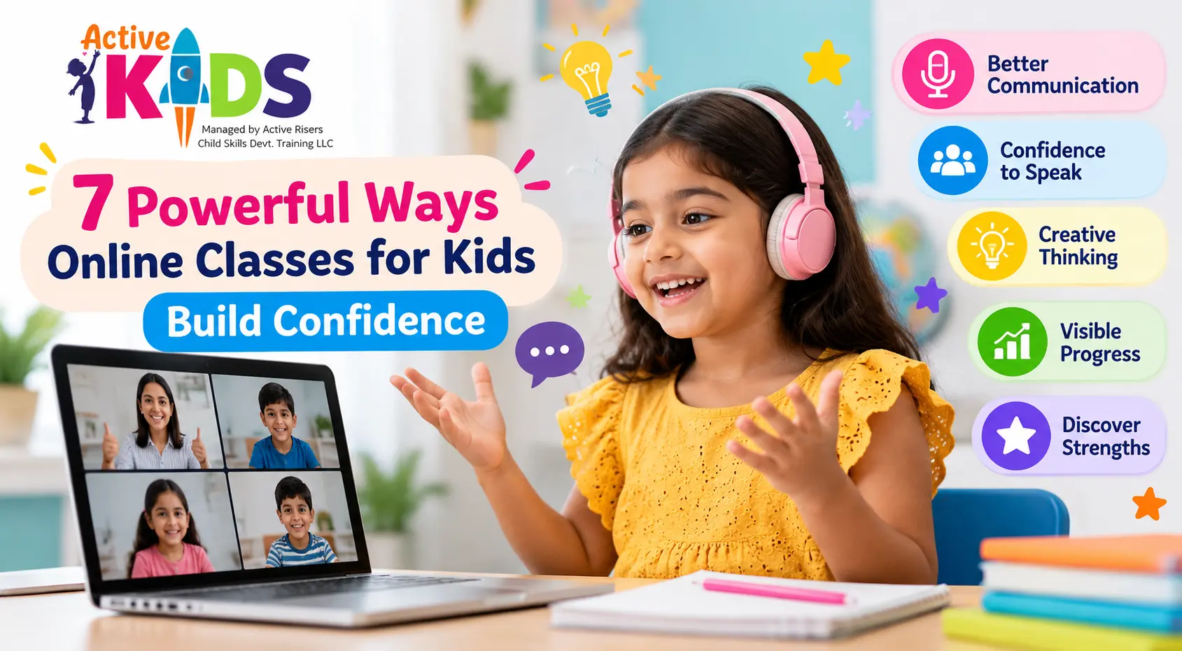7 powerful ways online classes for kids build confidence with live interactive learning